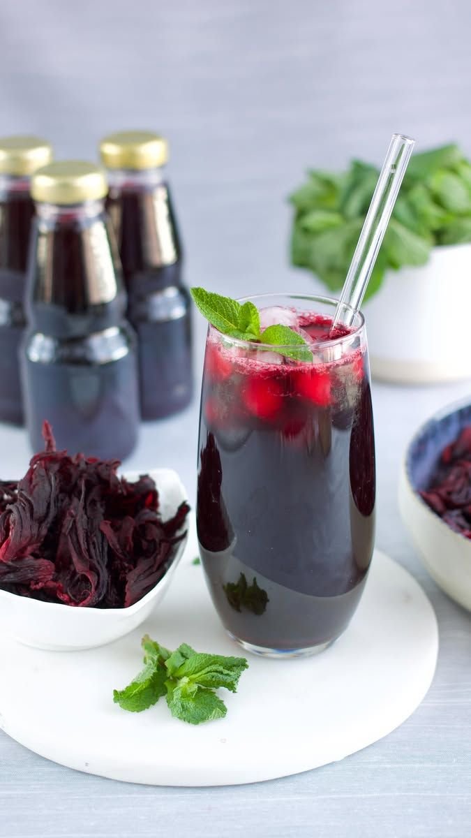 Sirop bissap-menthe — 50 cl
